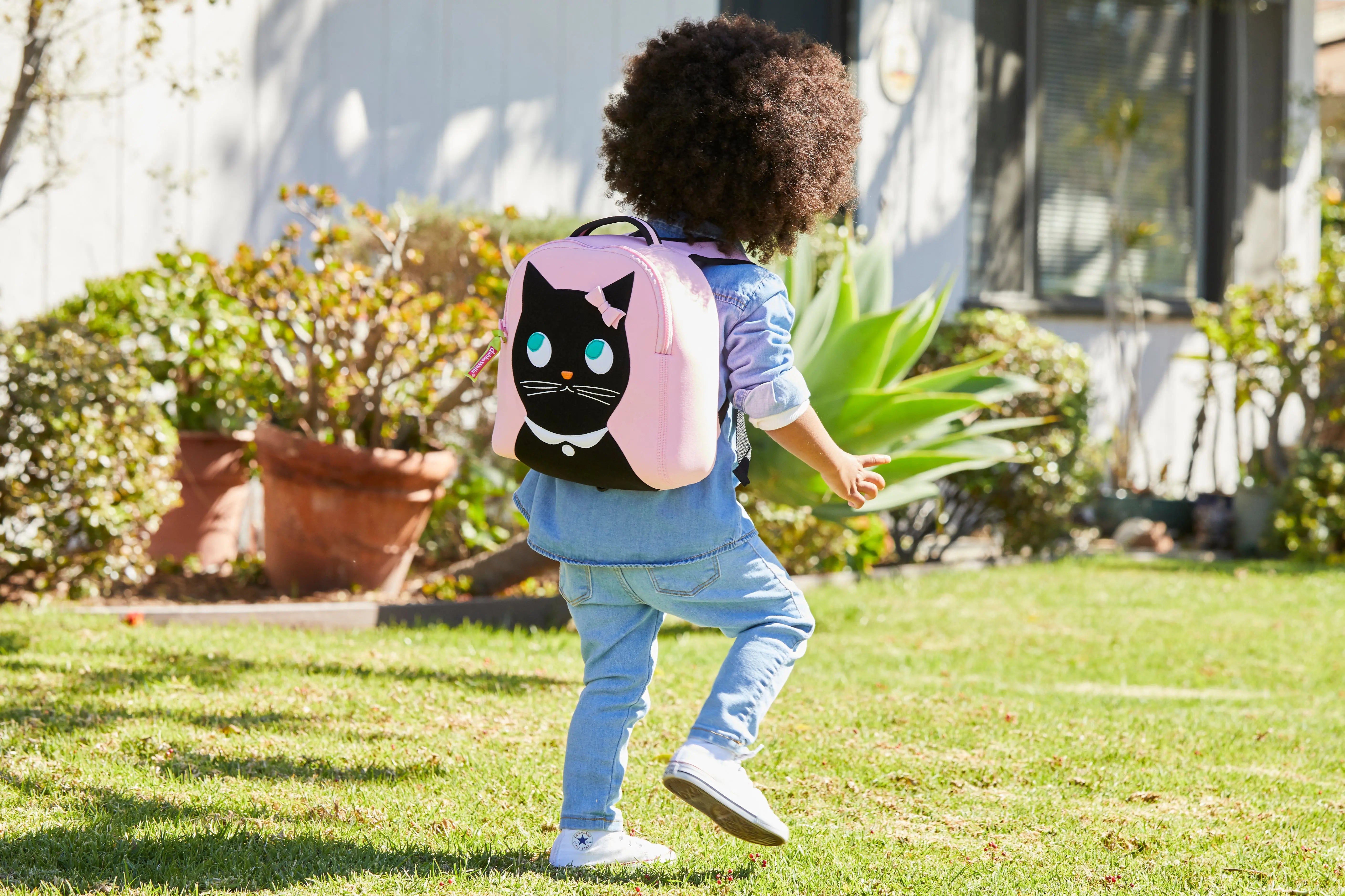 Miss Kitty Harness Toddler Backpack - Pink and Black, Safety Harness Toddler Harness BP Dabbawalla   