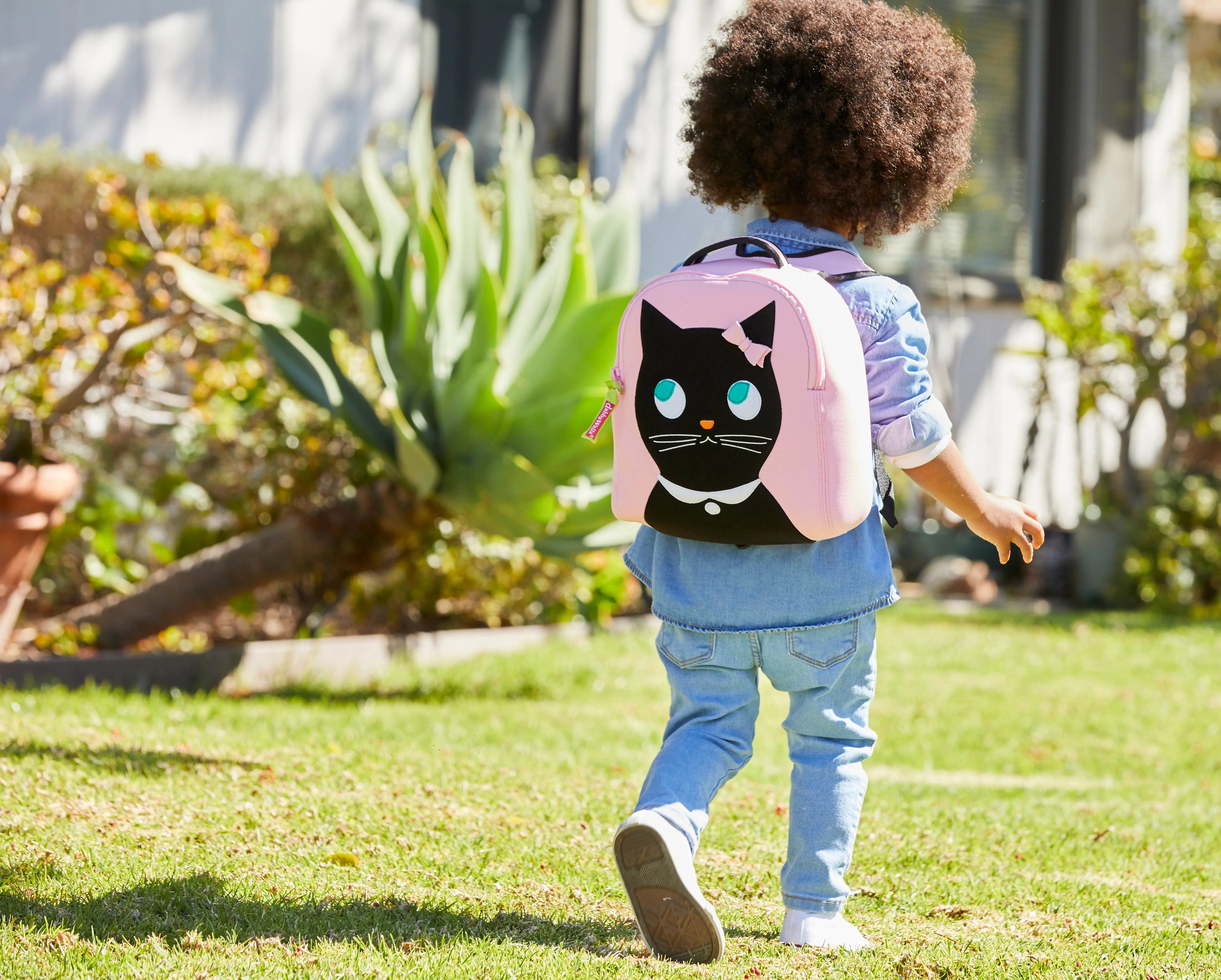 Miss Kitty Harness Toddler Backpack - Pink and Black, Safety Harness Toddler Harness BP Dabbawalla   