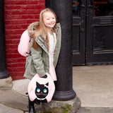 Miss Kitty Lunch Bag - Pink and Black, Insulated Neoprene Lunch Tote Lunch Bag Dabbawalla   