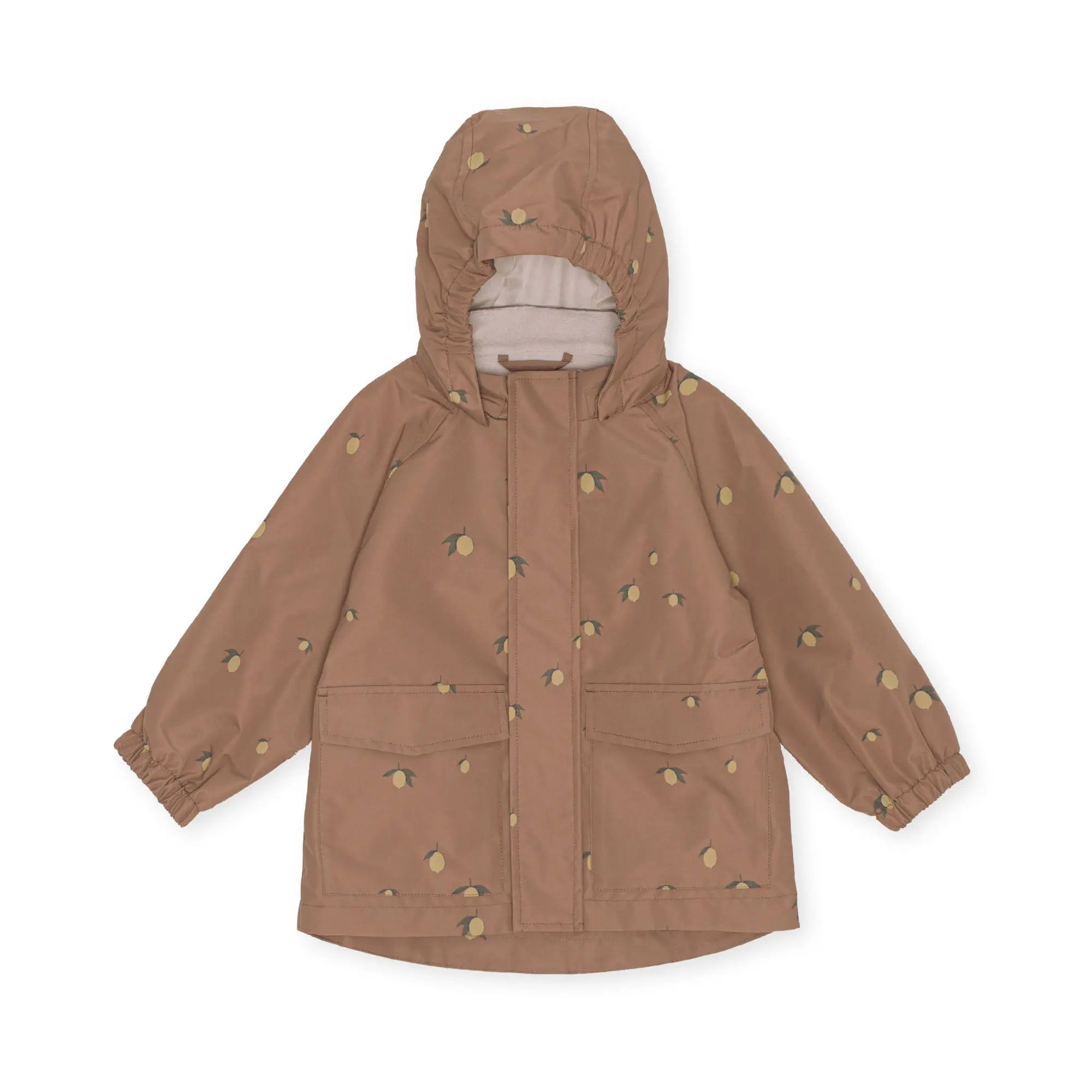 Anon Jacket For Baby - Brown Lemon, Windproof and Water-Repellent Nylon  Konges Sløjd   