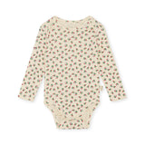 Classic Long Sleeve Baby Bodysuit Gots - Fleur Tricolore  Konges Sløjd   
