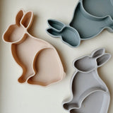 Bunny Silicone Bowl, Bunny-Shaped Food Container, Kids Mealtime, Toddler Plate  Konges Sløjd   
