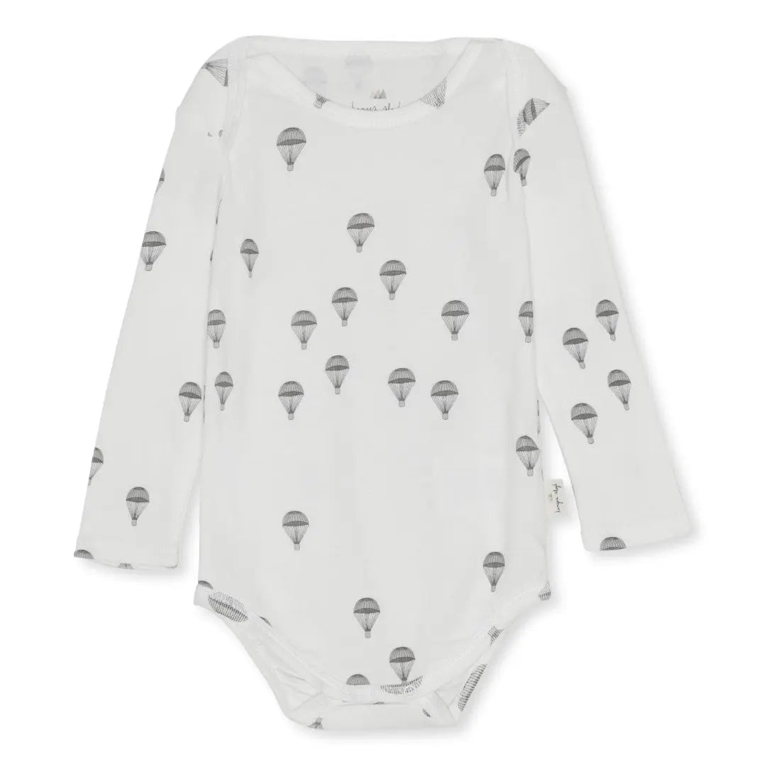 Organic Cotton Baby Bodysuit Gots  Konges Sløjd Parachute 80cm/12m 