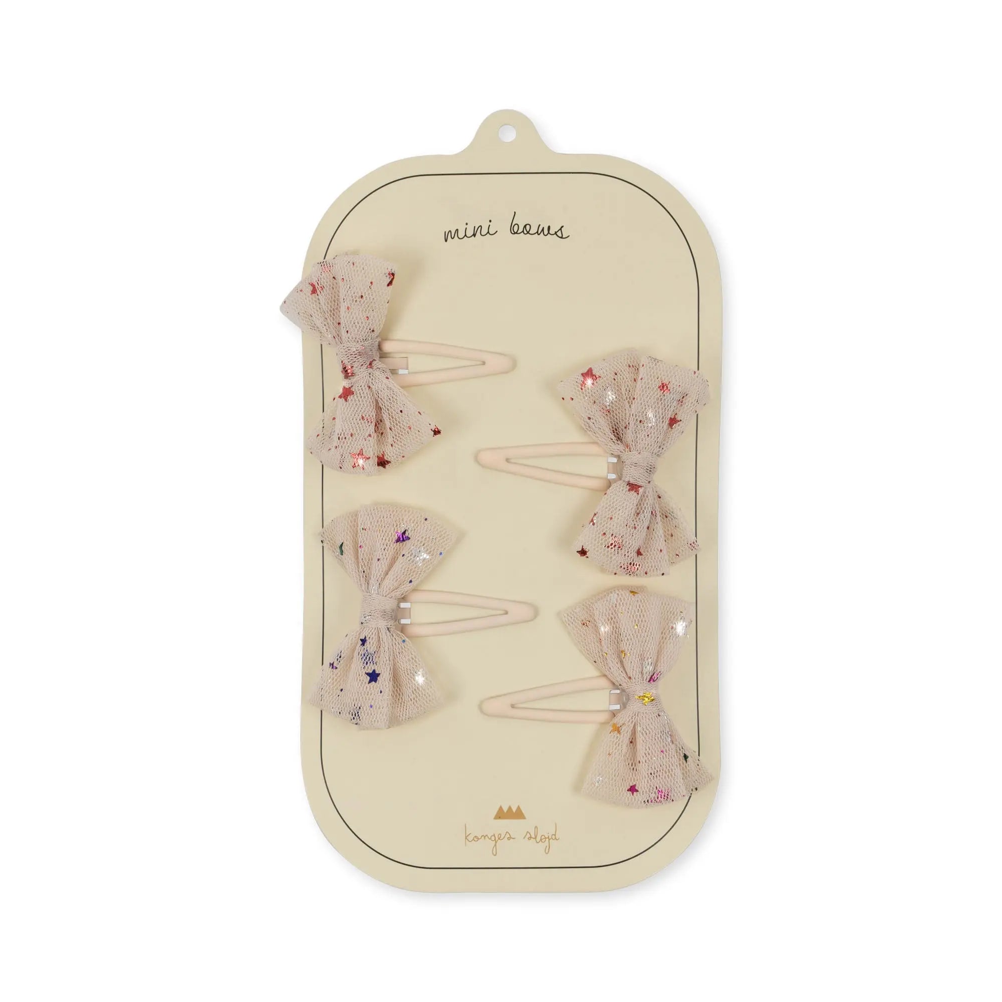 4-Pack Tulle Hair Clips with Charming Bow Accents  Konges Sløjd   