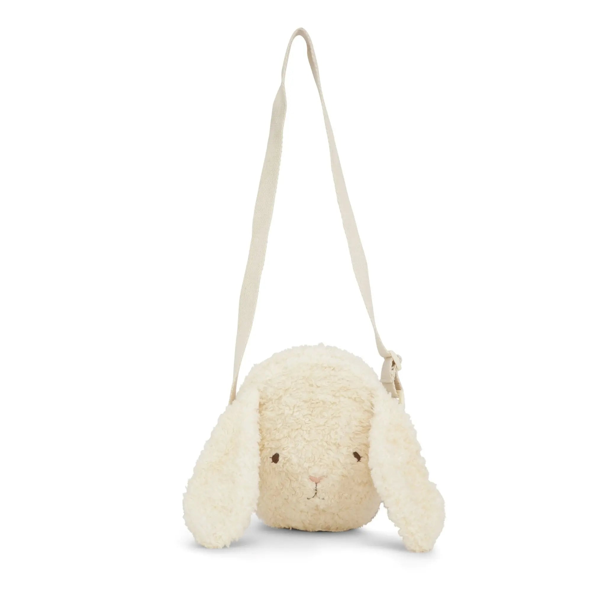 Teddy Bunny Mini Bag, Zippered Compartment, Small Crossbody Bag, Cute Shoulder Bag, Kids Gift  Konges Sløjd   