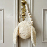 Teddy Bunny Mini Bag, Zippered Compartment, Small Crossbody Bag, Cute Shoulder Bag, Kids Gift  Konges Sløjd   