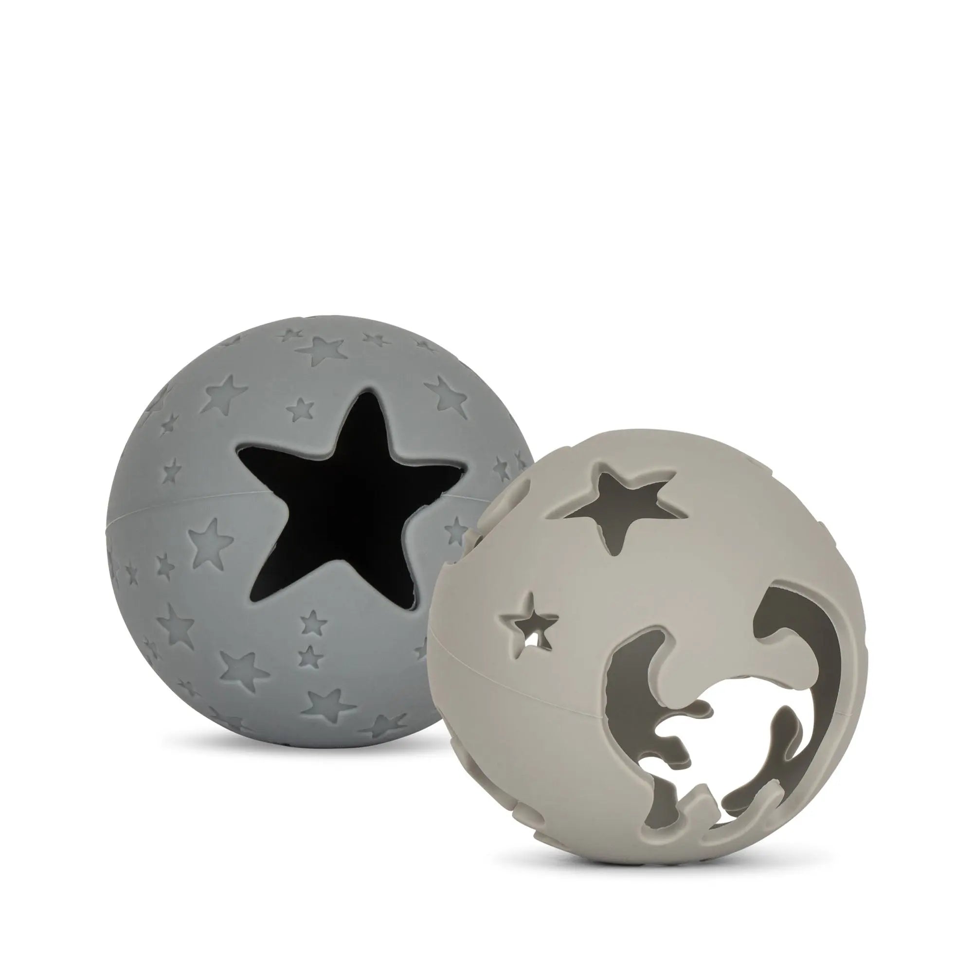 Ceramic Baby Orb Ball Set - 2-Pack, Star Cut Out Design, Enhance Coordination Skills  Konges Sløjd Quarry Blue Mix One Size 