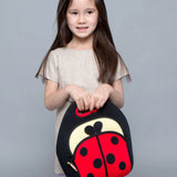 Ladybug Lunch Bag - Red and Black, Insulated Neoprene Lunch Tote Lunch Bag Dabbawalla   