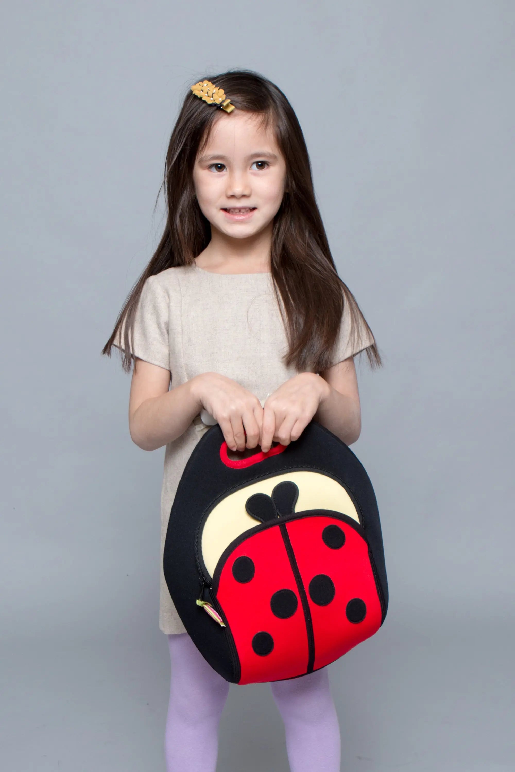 Ladybug Lunch Bag - Red and Black, Insulated Neoprene Lunch Tote Lunch Bag Dabbawalla   