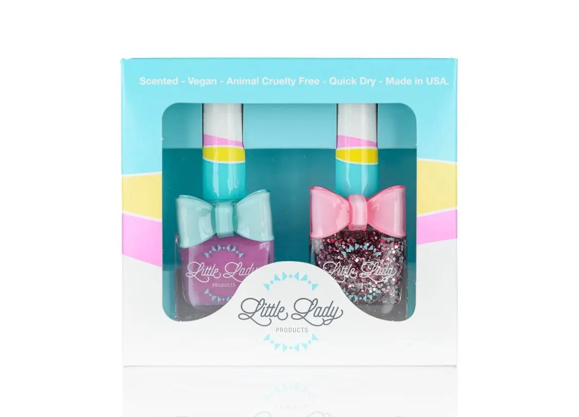 Scented Kids Nail Polish - Butterfly Melon Duo  Little Lady Products   