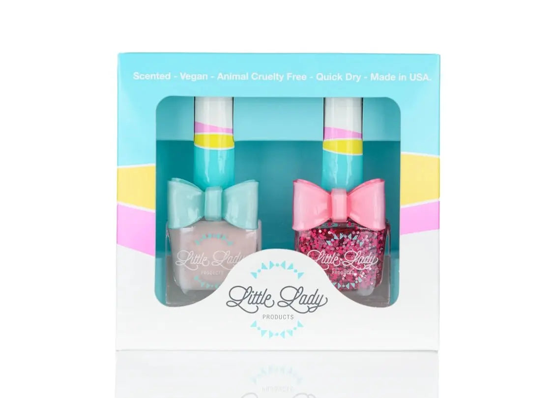 Scented Kids Nail Polish - Cotton Candy Tail Duo  Little Lady Products   