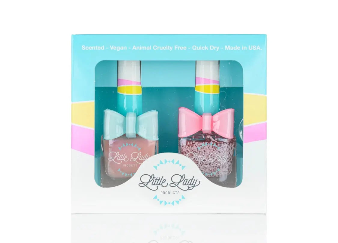 Scented Kids Nail Polish - Rosey Ballerina Duo  Little Lady Products   