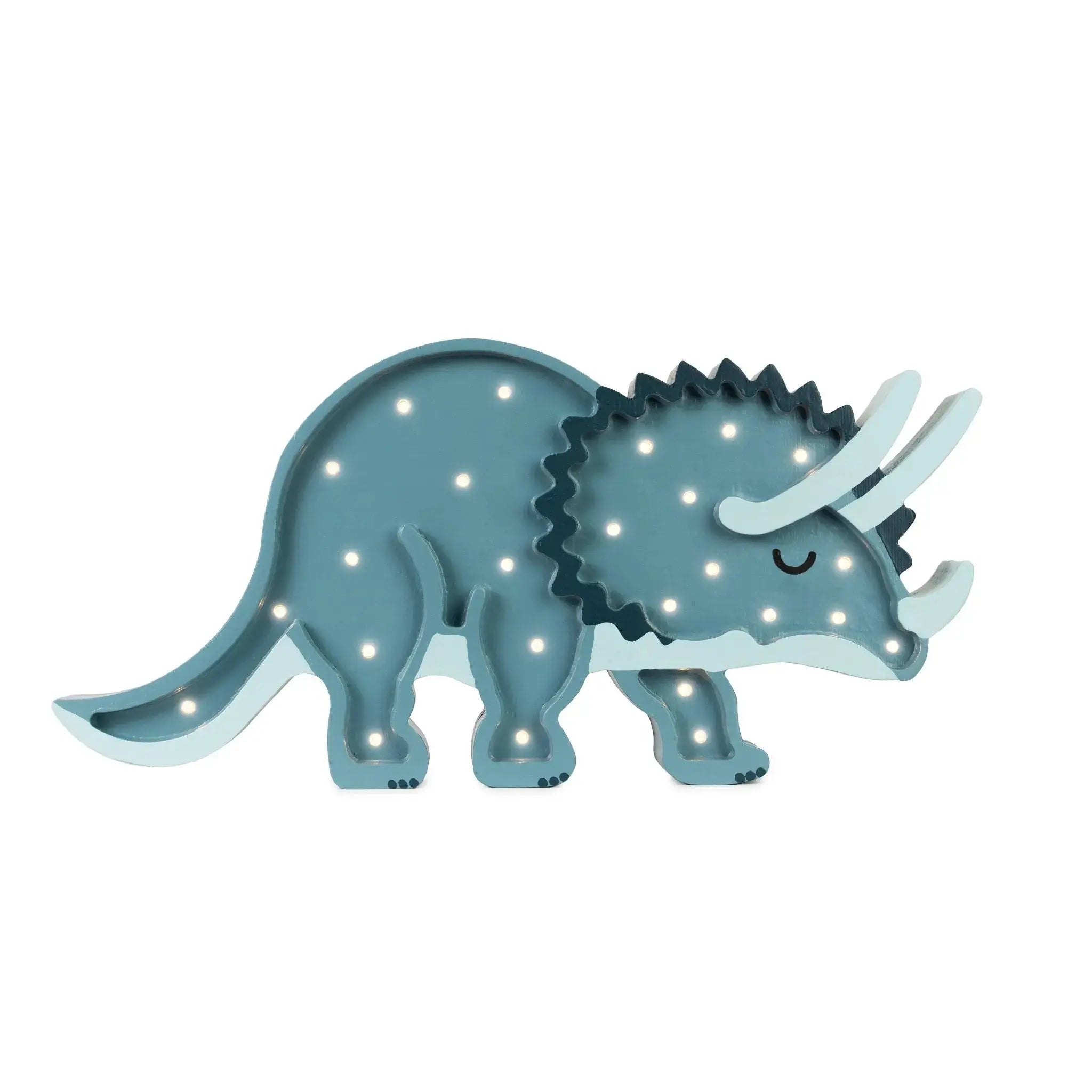 Little Lights Triceratops Dinosaur Lamp  Little Lights Jurassic Navy  