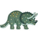 Little Lights Triceratops Dinosaur Lamp  Little Lights Military Green  