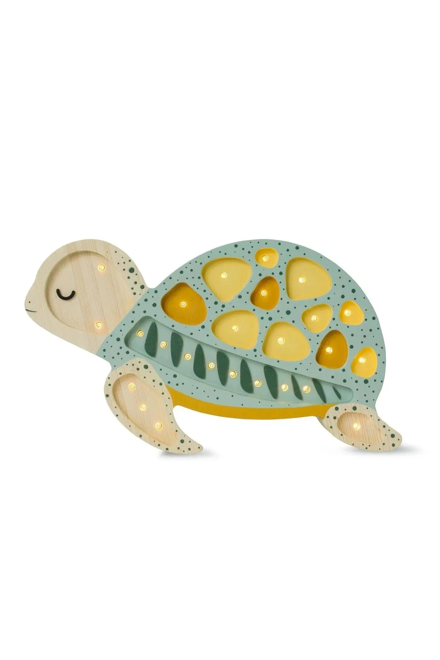 Little Lights Turtle Lamp lamp Little Lights Galapagos Sage  