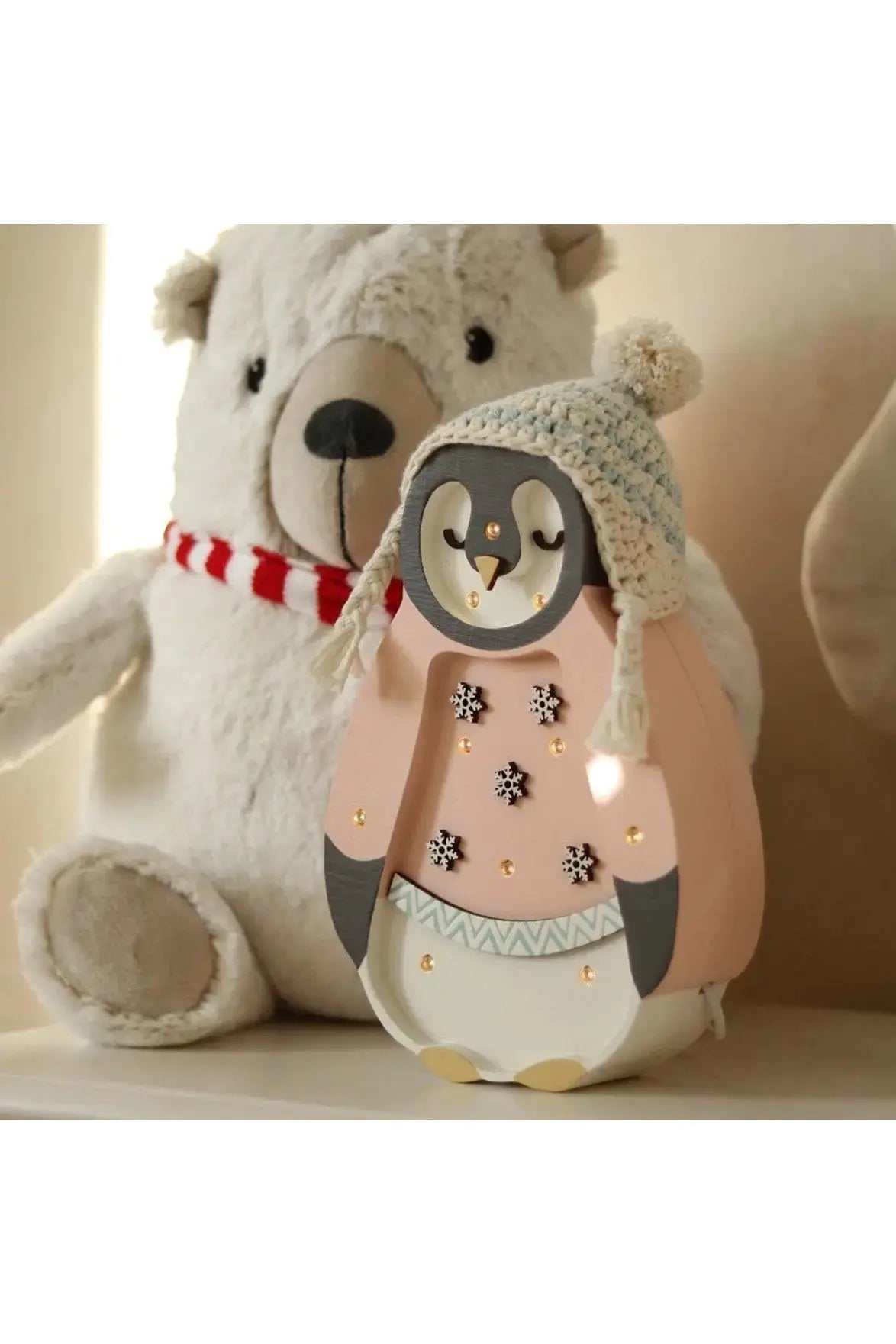 Limited Edition Penguin Lamp, Nursery Decor, Kids' Room Light lamp Little Lights   