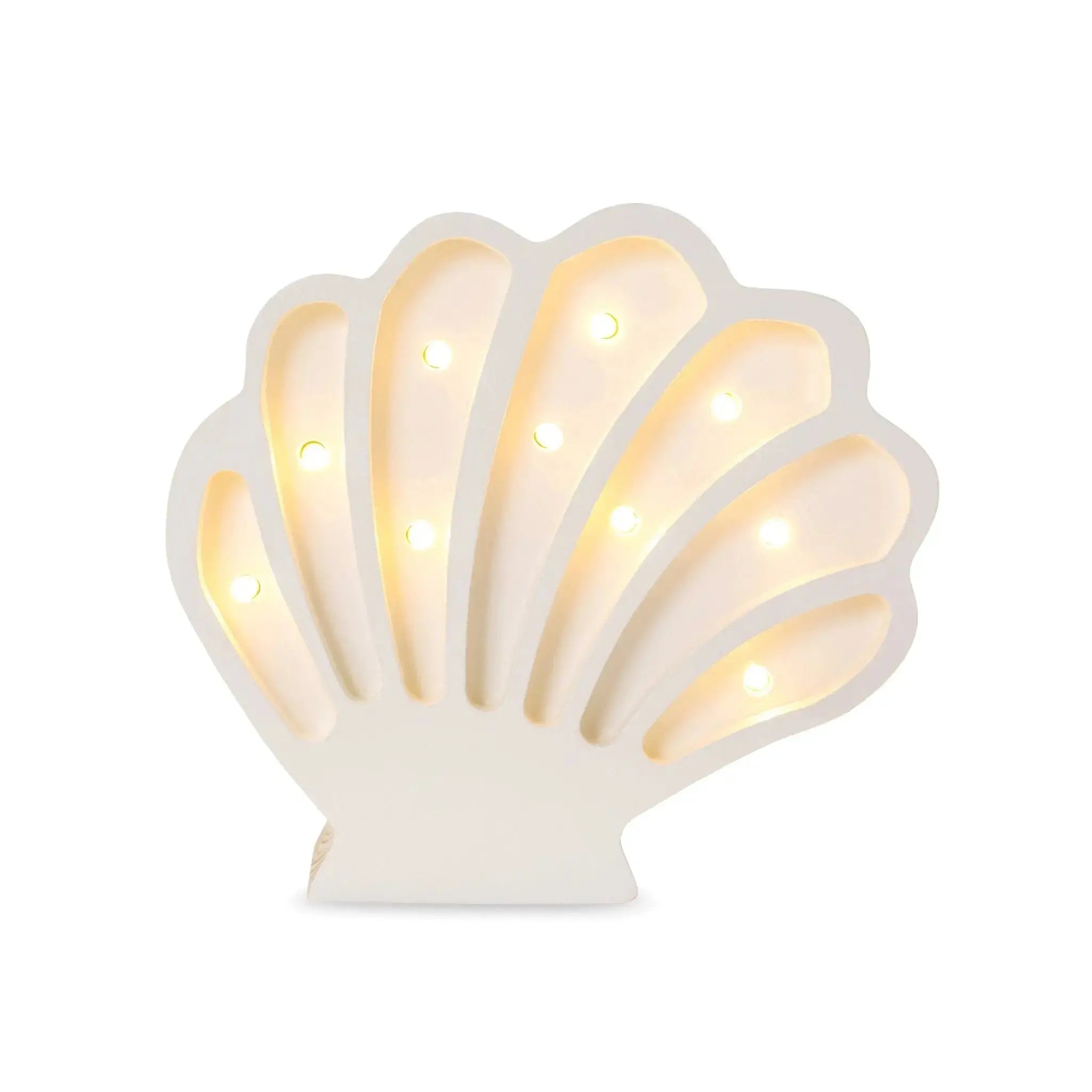 Little Lights Mini Seashell Lamp  Little Lights White Pearl  