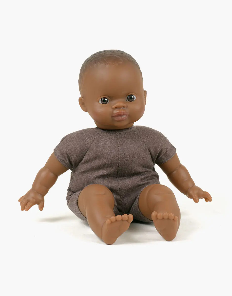 Oscar Vintage African Boy Baby Doll  Minikane   