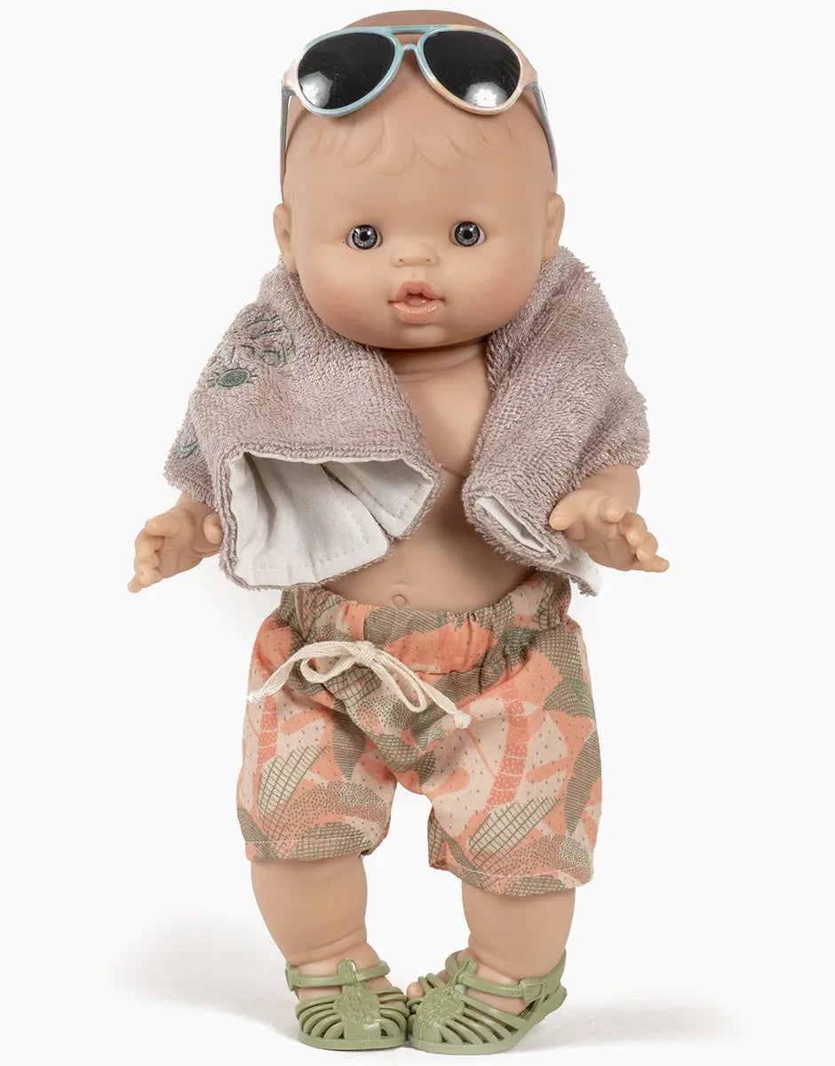 My Old-fashioned Suitcase “Seaside” Palm Trees – European Boy Baby Doll  Minikane   