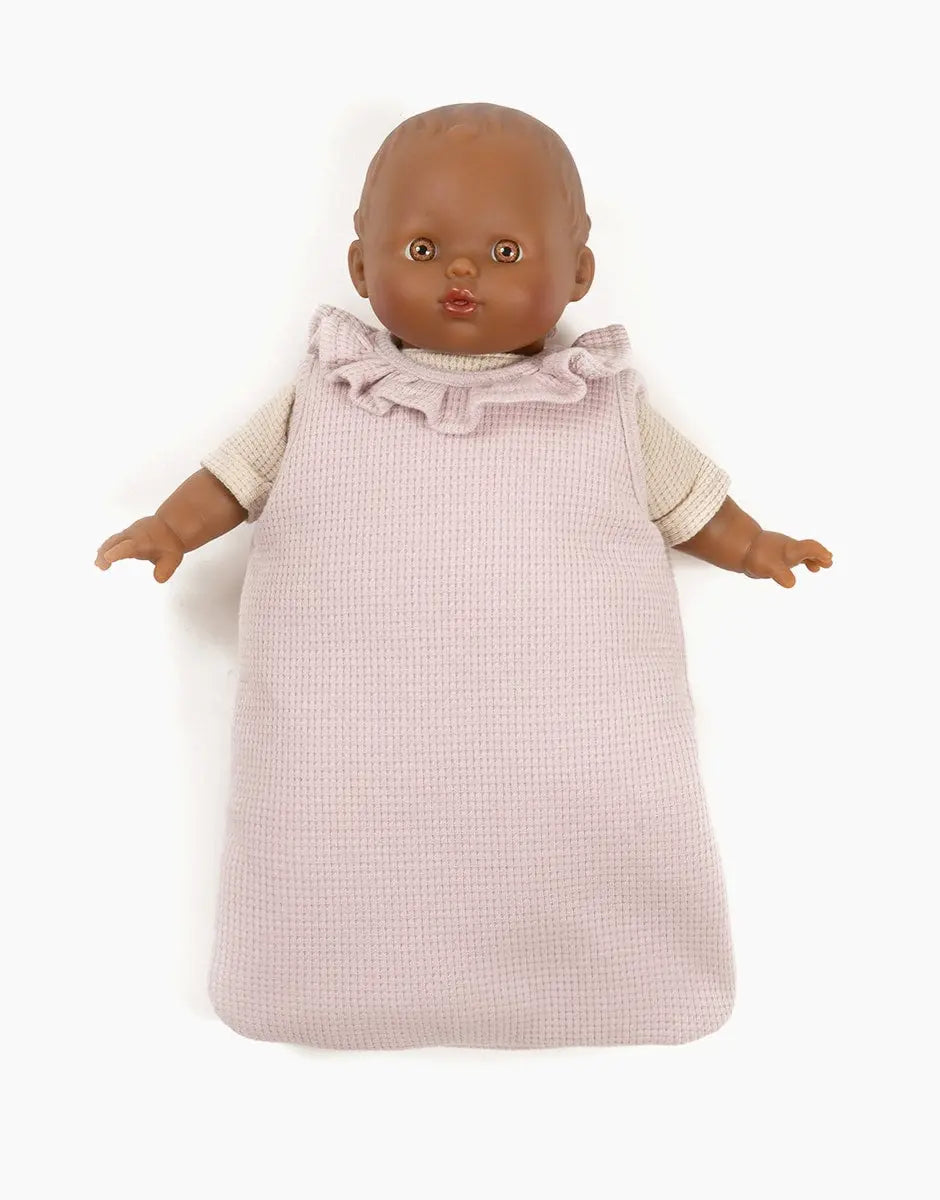 Doll Sleeping Bag with Petal Honeycomb Mesh Collar  Minikane   