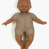 Suzie Vintage African Girl Baby Doll with Gray Blue Eyes  Minikane   