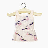 Pink Peacocks Knit Doll Romper  Minikane   