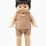 Jude-léo Asian Boy Baby Doll with Black Eyes  Minikane   