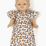 Turbulette Daisy Orange Blossoms Doll Sleeping Bag  Minikane   