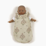 Minis Doll Sleeping Bag with Collar in Wildflowers  Minikane   