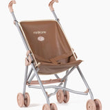 Doll Stroller with Brown Imitation Leather  Minikane   