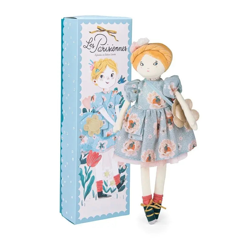 Eglantine the Parisiennes Doll, Limited Edition Collectible, Embroidered Face, Gift Box  Moulin Roty   