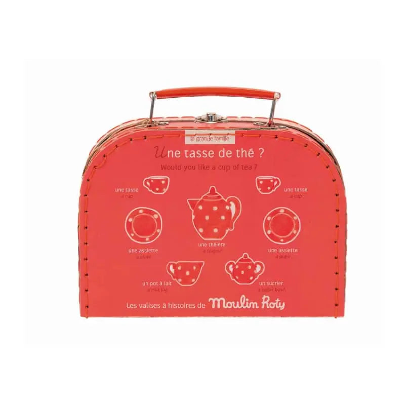 Ceramic Tea Party Toy Suitcase - The Big Family Collection  Moulin Roty   