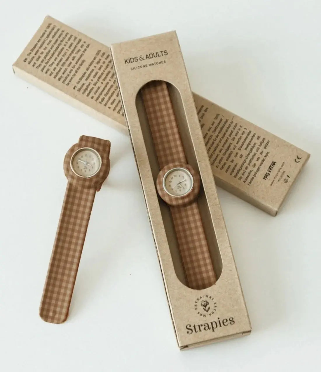 Strapies Silicone Kids Watch - Vintage Squares New Strapies - Vintage Squares Mrs.Ertha   