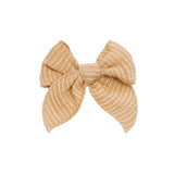Fable Bow Clip  Mrs.Ertha Stripe Honey Bow  