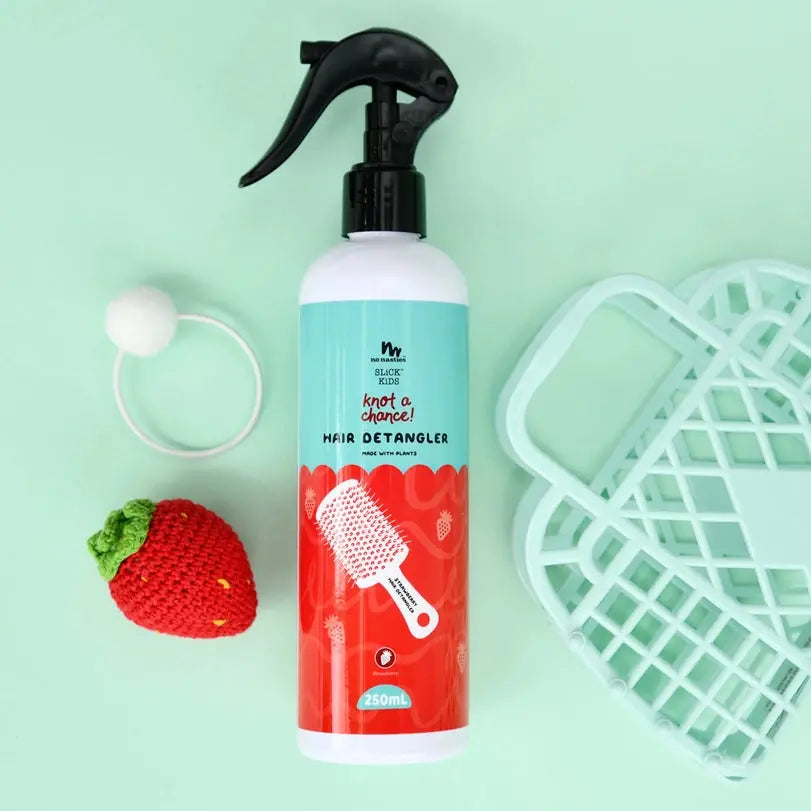 Natural Plant Based Kids Hair Detangler in Strawberry  No Nasties Kids   