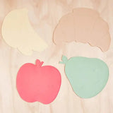 Yummy Apple Placemat, Playful Design, Child's Tactile Sensory Development, Kids Dining Essential Apple Placemat OYOY   