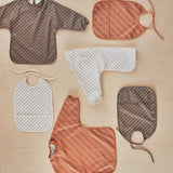 Waterproof Striped Bib - Pack of 2 - Mellow & Choko Bib Striped OYOY   