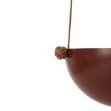 Pif Paf Puf Hanging Storage - 1 Bowl, Small - Nutmeg, Powder Coated Metal, Leather Strings, Organizer Hanging Storage OYOY   