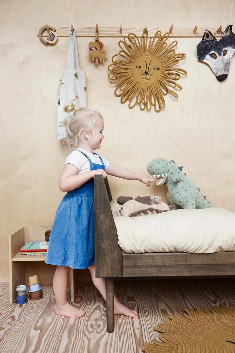 Round Mara Lion Wallhanger, Kids Tapestry, Nursery Wall Art, Fun Decoration Lion Wallhanger OYOY   