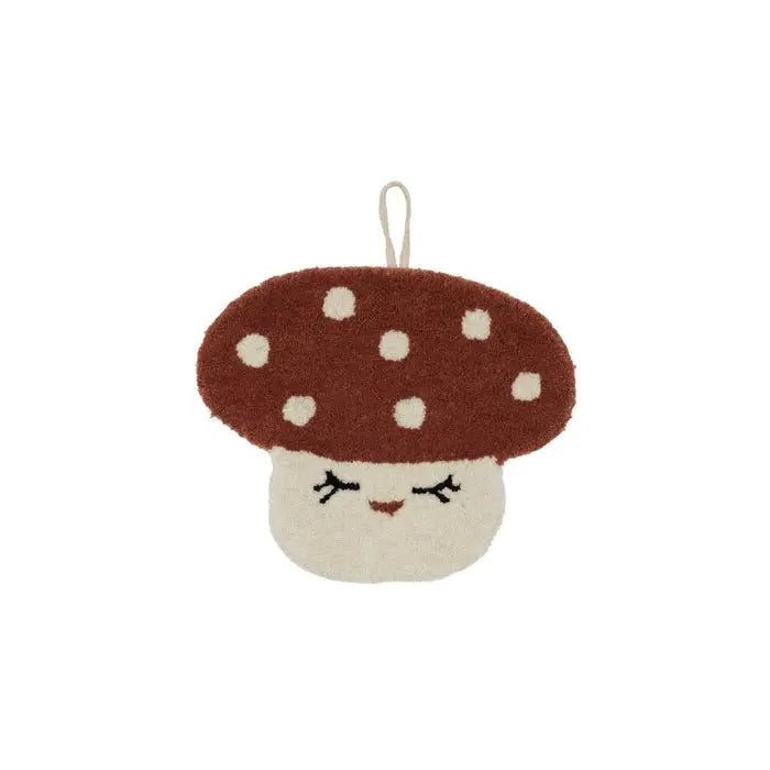 Mushroom Miniature Wallhanger, Room Atmosphere Enhancer, Decorative Element, Whimsical Gift Miniature Wallhanger OYOY   