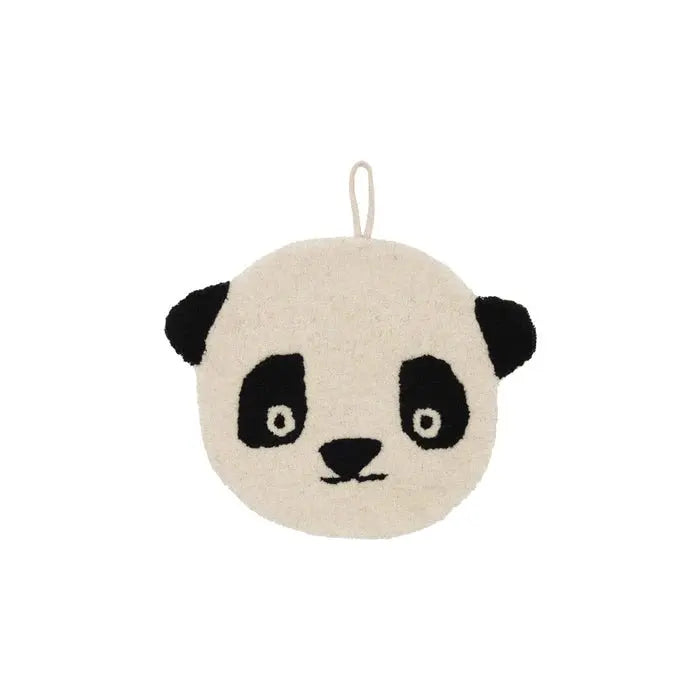 Cozy Panda Miniature Wallhanger, Cute Room Decoration, Fun Wall Accent, Kids Nursery Decor Miniature Wallhanger OYOY   