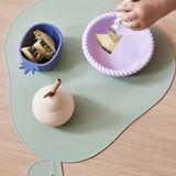 Mellow Plate & Bowl Set, Light Rubber and Lavender, Children's Dinnerware, Practical Everyday Use RUBBER AND LAVENDER OYOY   