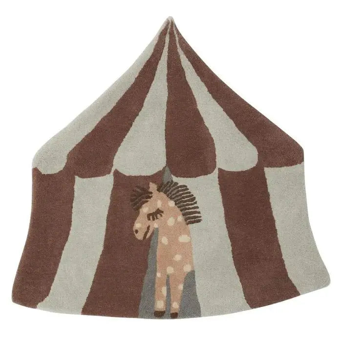 Pippa Rug - Multi, Horse Design Rug, Cute Beige and Brown Rug, Adorable Tent Look RUG OYOY   