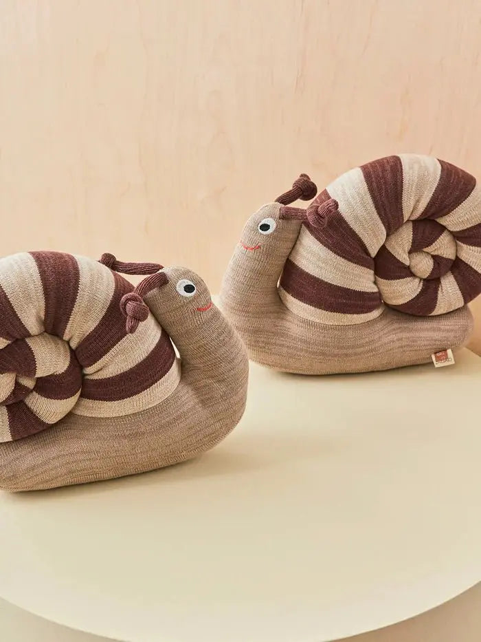 Sally Snail - Brown Plush, Family Toy, Soft Cotton, Cuddly Stuffed Animal Snail OYOY   