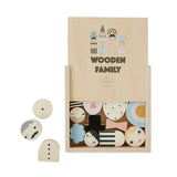 Nature Wooden Blocks - Family Bricks WOODEN FAMILY BRICKS OYOY   