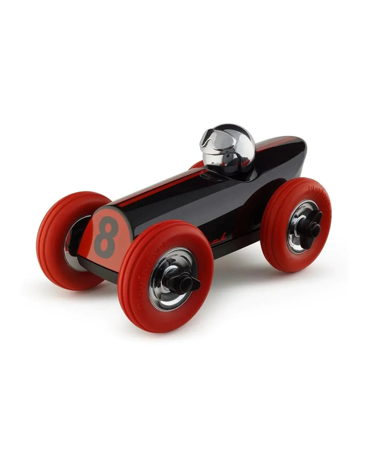 Dark Orange Car Verve Malibu, Wide Profile Design, Low-to-the-Ground Rubber Tyres, Collectible Toy Car  Playforever Black/Red  