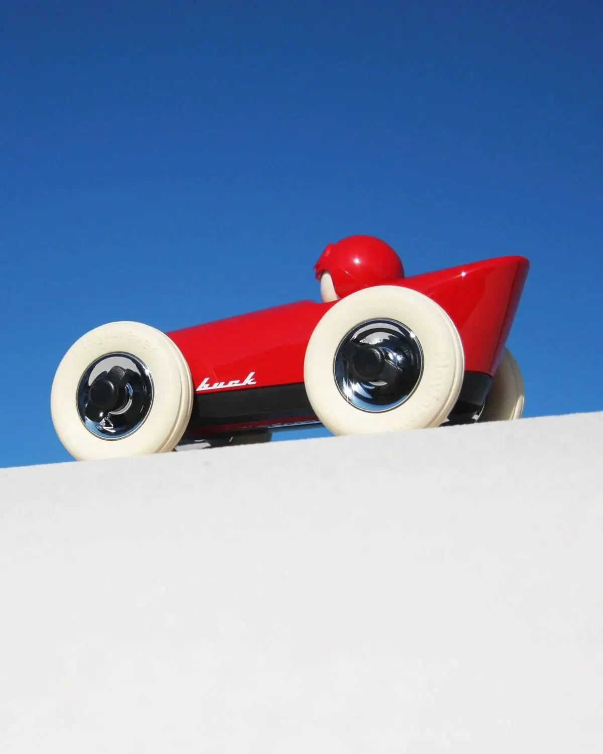 Dark Orange Car Verve Malibu, Wide Profile Design, Low-to-the-Ground Rubber Tyres, Collectible Toy Car  Playforever Red  