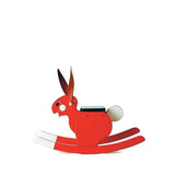 Rocker Rabbit Toy, Toddler Rocking Chair, Safe Rocking Seat, Kids Playroom Decor  Playsam Red  