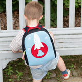 Space Rocket Harness Toddler Backpack - Blue and Red, Safety Harness Toddler Harness BP Dabbawalla   