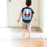 Space Rocket Harness Toddler Backpack - Blue and Red, Safety Harness Toddler Harness BP Dabbawalla   